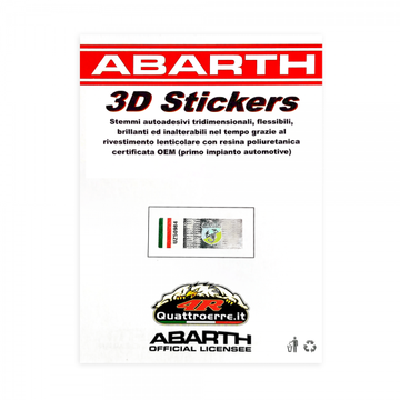 Abarth Adesivi 3D SCUDETTO h 80 mm